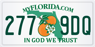 FL license plate 2779DQ