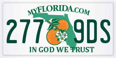 FL license plate 2779DS