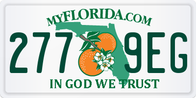 FL license plate 2779EG
