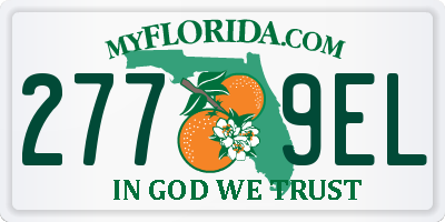 FL license plate 2779EL