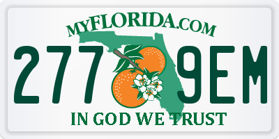 FL license plate 2779EM