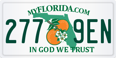 FL license plate 2779EN