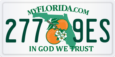 FL license plate 2779ES