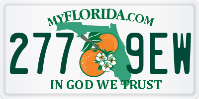 FL license plate 2779EW