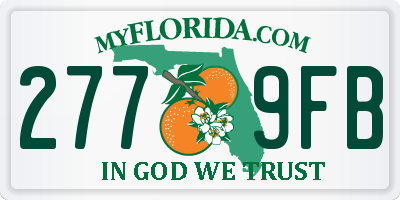 FL license plate 2779FB