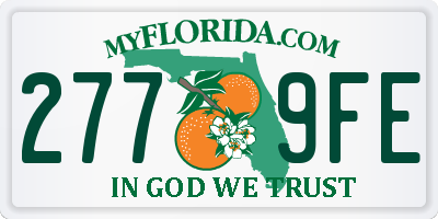 FL license plate 2779FE