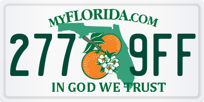 FL license plate 2779FF
