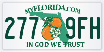 FL license plate 2779FH