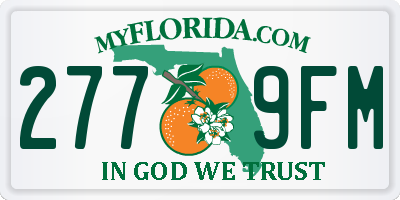 FL license plate 2779FM