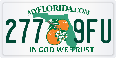 FL license plate 2779FU
