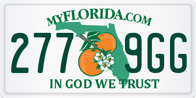 FL license plate 2779GG