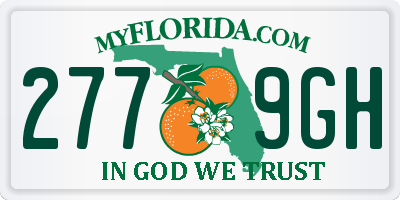 FL license plate 2779GH