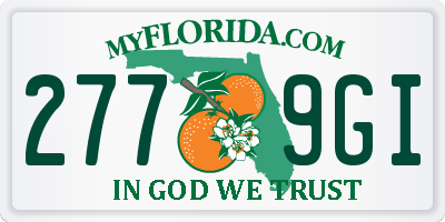 FL license plate 2779GI