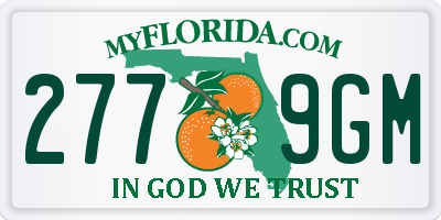 FL license plate 2779GM