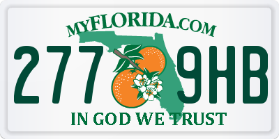 FL license plate 2779HB