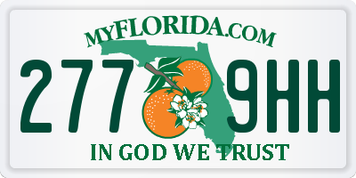 FL license plate 2779HH