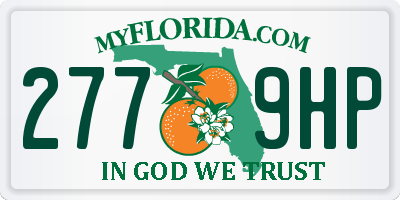 FL license plate 2779HP