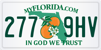 FL license plate 2779HV
