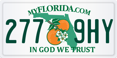 FL license plate 2779HY