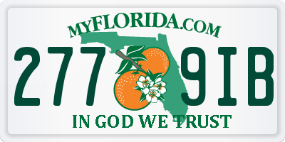 FL license plate 2779IB