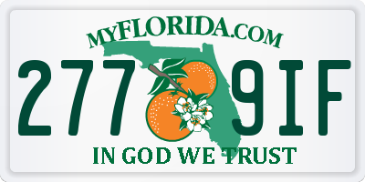 FL license plate 2779IF