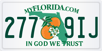 FL license plate 2779IJ