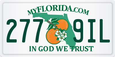 FL license plate 2779IL
