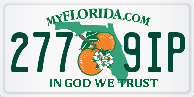 FL license plate 2779IP