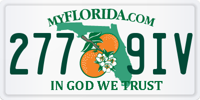 FL license plate 2779IV