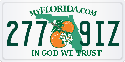 FL license plate 2779IZ