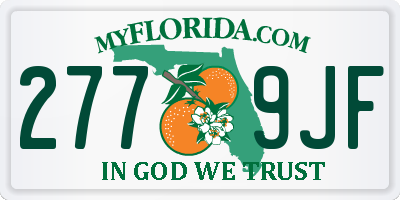 FL license plate 2779JF