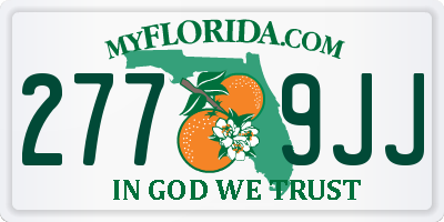 FL license plate 2779JJ