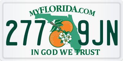 FL license plate 2779JN