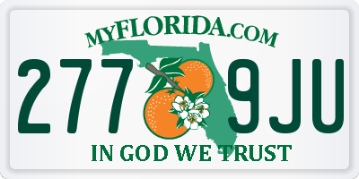 FL license plate 2779JU
