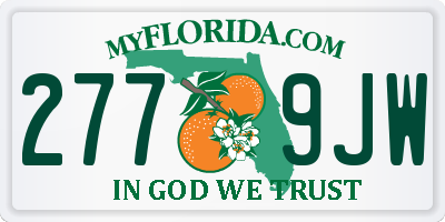 FL license plate 2779JW