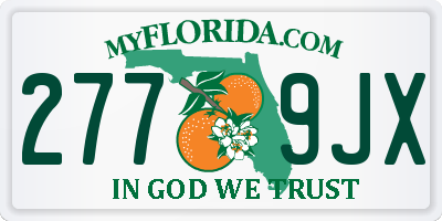 FL license plate 2779JX