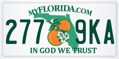 FL license plate 2779KA