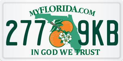 FL license plate 2779KB