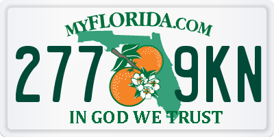 FL license plate 2779KN