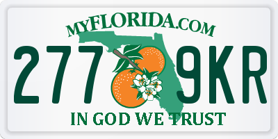 FL license plate 2779KR