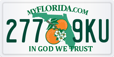 FL license plate 2779KU
