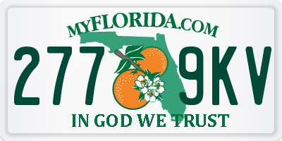 FL license plate 2779KV