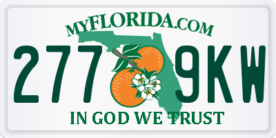 FL license plate 2779KW