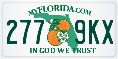 FL license plate 2779KX
