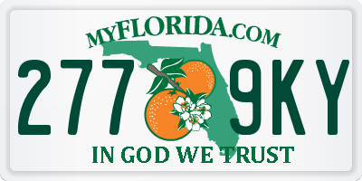 FL license plate 2779KY