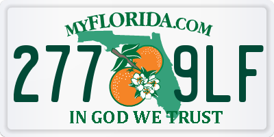 FL license plate 2779LF