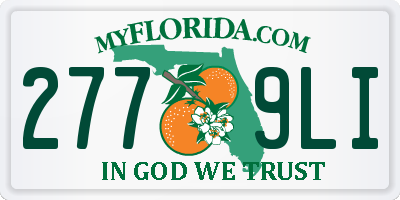 FL license plate 2779LI