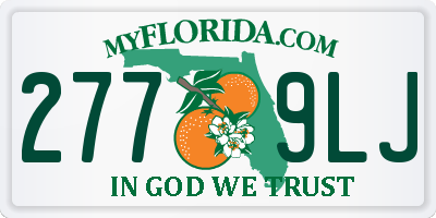 FL license plate 2779LJ