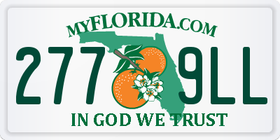 FL license plate 2779LL