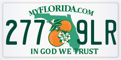 FL license plate 2779LR